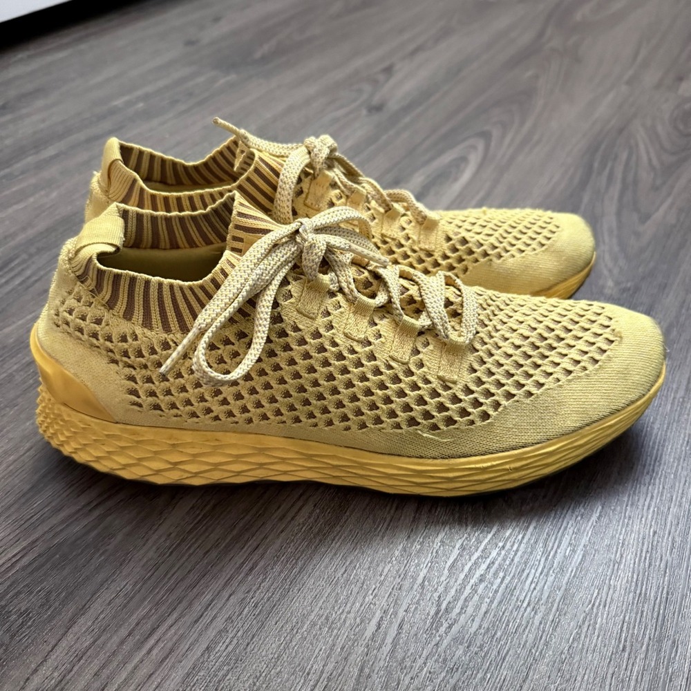 NOBULL Yellow Diamond Knit Running Training Gym Shoes Athletic Sneakers 12